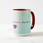 Mug Collection Luxe Moderne Or Rose Pâle Menthe Douce (Devant droit)