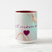 Mug Collection Luxe Moderne Rose Pâle Menthe Douce Or (Centre)