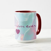 Mug Collection Luxe Moderne Rose Pâle Menthe Douce Or (Devant droit)