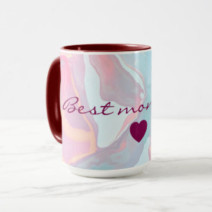 Mug Collection Luxe Moderne Rose Pâle Menthe Douce Or