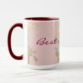 Mug Collection Luxe Rose Pâle Menthe Or Populaire (Gauche)