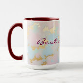 Mug Collection Luxe Rose Pâle Menthe Or Populaire (Gauche)