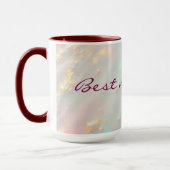 Mug Collection Luxe Tendance Rose Pâle Menthe Douce Or (Gauche)