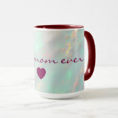 Mug Collection Luxe Tendance Rose Pâle Menthe Douce Or (Devant droit)