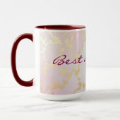 Mug Collection Luxe Tendance Rose Pâle Menthe Douce Or (Gauche)