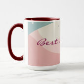 Mug Collection Moderne Abstraite Rose Pâle Menthe (Gauche)