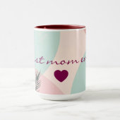 Mug Collection Moderne Abstraite Rose Pâle Menthe (Centre)