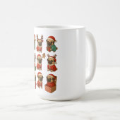 Mug Collection Noël Pug Mignon (Devant droit)