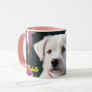 Mug Collection Petit Chien Et Rose
