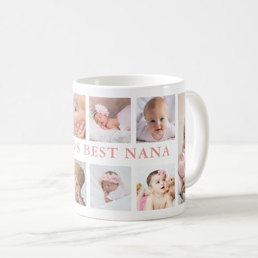 Mug Collection photo moderne 10 Meilleure Nana du mond (Devant droit)