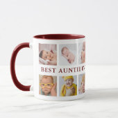 Mug Collection photo moderne 12 Maroon Meilleure jeune (Gauche)