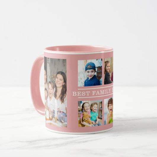 Mug Collection photo moderne de la meilleure famille E (Devant gauche)