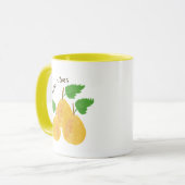 Mug Collection Poires Dorées (Devant gauche)