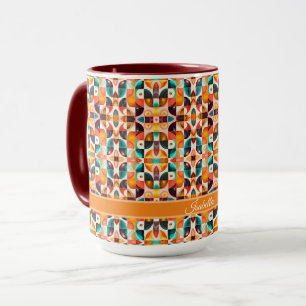 Mug Collection populaire Abstraite rétro carré