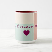 Mug Collection Populaire Abstraite Rose Pâle Menthe (Centre)