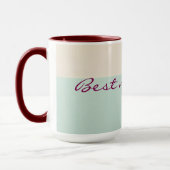 Mug Collection Populaire Abstraite Rose Pâle Menthe (Gauche)