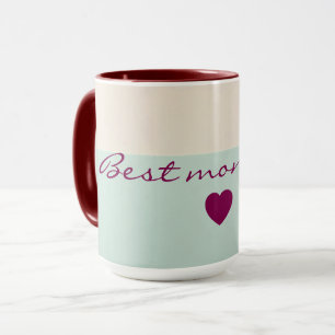 Mug Collection Populaire Abstraite Rose Pâle Menthe