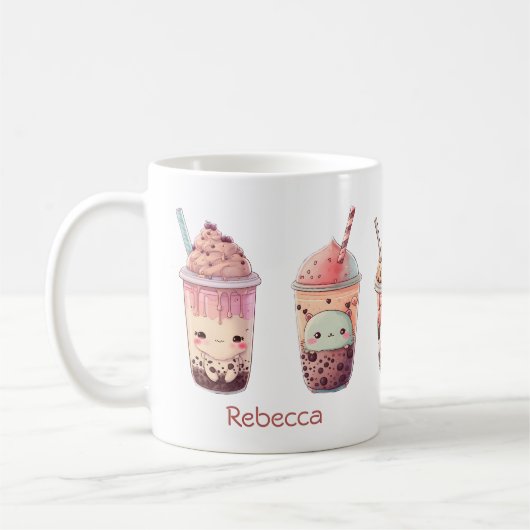 Mug Collection pour les amateurs de Boba Bubble Tea (Gauche)