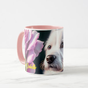 Mug Collection rose Et Mignonne Chien