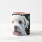 Mug Collection rose Et Petits Chiens (Centre)