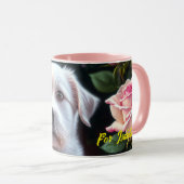 Mug Collection rose Et Petits Chiens (Devant droit)