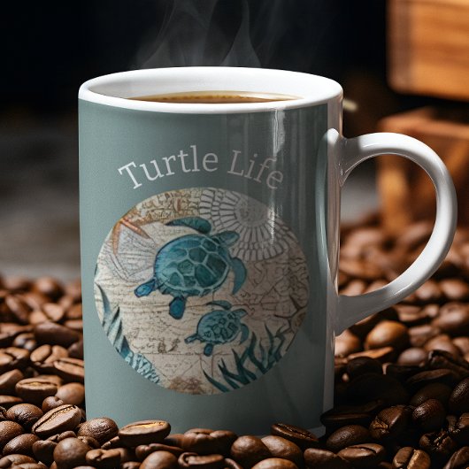 Mug Collection Serenity côtière de la vie de tortue