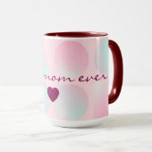 Mug Collection Tendance Abstraite Rose Fardé Menthe (Devant droit)