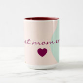 Mug Collection Tendance Abstraite Rose Pâle Menthe (Centre)