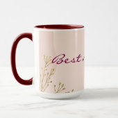 Mug Collection Tendance Abstraite Rose Pâle Menthe (Gauche)