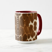 Mug Collection tendance Vache Faux Cuir Elégante (Devant droit)