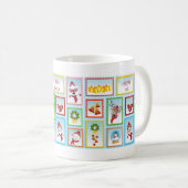 Mug Collection Timbres de Noël Café personnalisable (Devant droit)