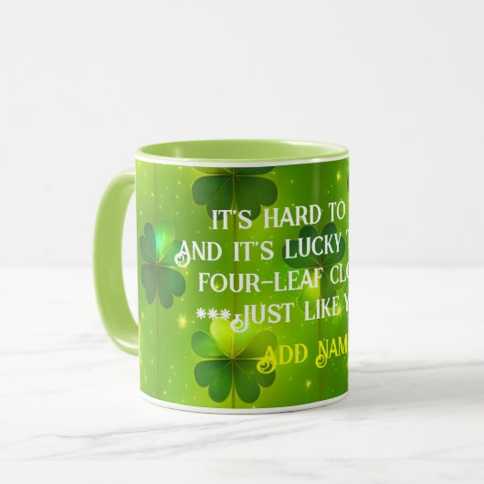 Mug Collection verdoyante St Patrick's Day Clover (Devant gauche)