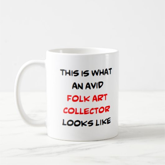 Mug collectionneur d'art populaire, David (Gauche)