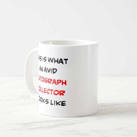 Mug collectionneur d'autographes, David (Devant gauche)