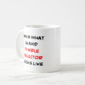 Mug collectionneur de thimble, avide (Devant gauche)