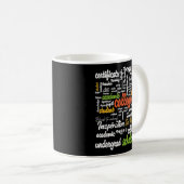 Mug College Education Word Cloud motifs (Devant droit)