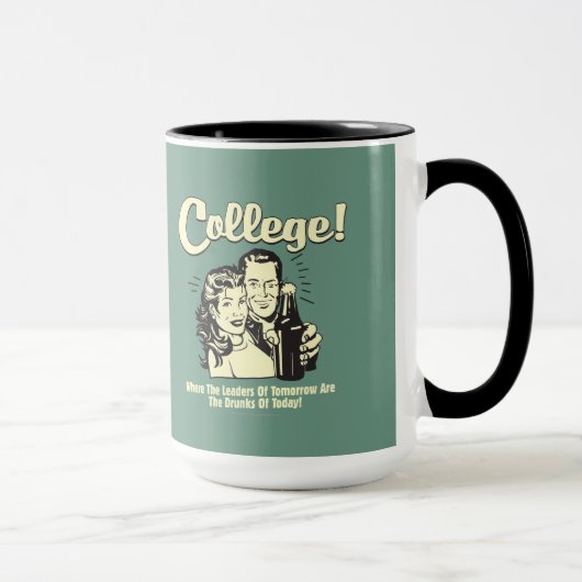 Mug Collège : Les dirigeants demain se sont enfuis auj (Droite)