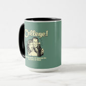 Mug Collège : Les dirigeants demain se sont enfuis auj (Devant gauche)