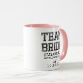 Mug Collegiate Team Bride Bachelorette Party (Devant droit)