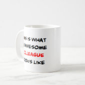 Mug collègue, génial (Devant gauche)