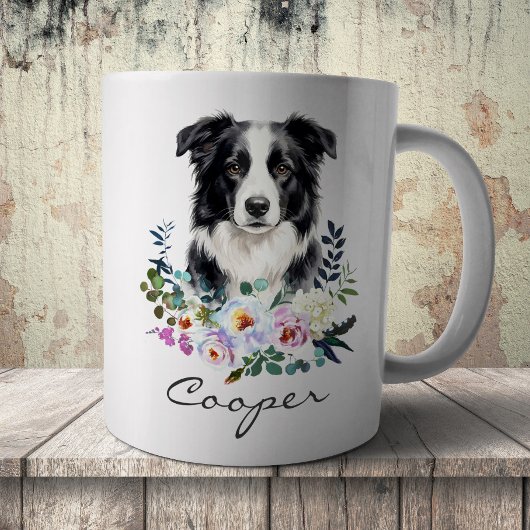 Mug Colley à la frontière aquarelle