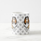 Mug Colley Rough Sable Mignon Chien de Dessin Animé & (Centre)
