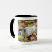 Mug Colleys et chatons célébrant en tant que lapins de (Devant gauche)
