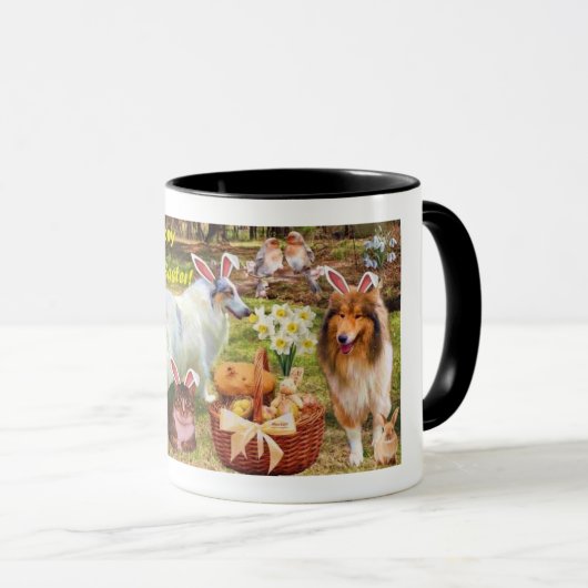 Mug Colleys et chatons célébrant en tant que lapins de (Devant droit)