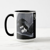 Mug Collie Bordure Possédant Peinture personnalisée (Gauche)