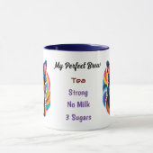 Mug Collie Bordure Stylisée - Mon Brasage Parfait (Centre)