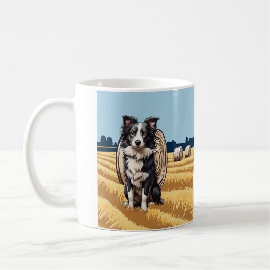 Mug Collie frontalier à la ferme (Gauche)