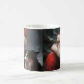Mug Collie frontalier avec Noël Festif du Père Noël (Centre)