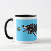 Mug Collie frontalier en action (Gauche)