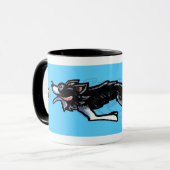 Mug Collie frontalier en action (Devant gauche)